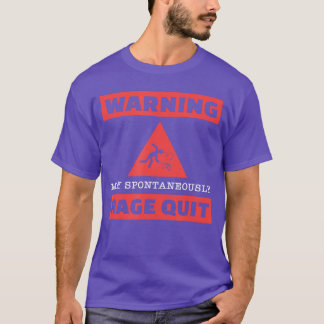 T-shirt Rage Quit Gamer s for Men Funny Gaming Gifts Warni