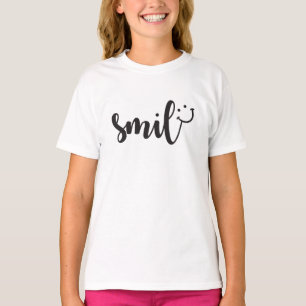 T-shirt Raglan 3/4 Sleeve pour filles Panda Smile