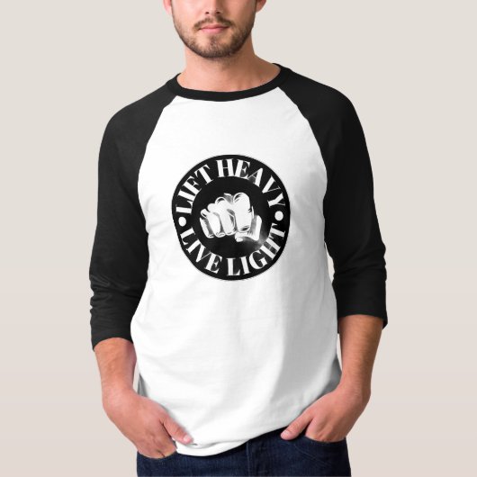 T-shirt Raglan à manches 3/4 pour hommes (Devant)