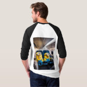 T-shirt Raglan à manches 3/4 pour hommes : Confort (Dos entier)