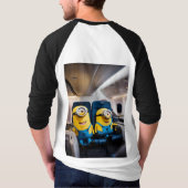 T-shirt Raglan à manches 3/4 pour hommes : Confort (Dos)