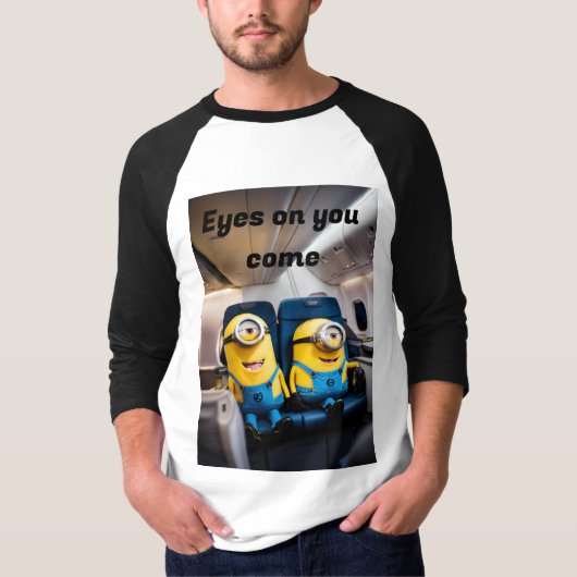 T-shirt Raglan à manches 3/4 pour hommes : Confort (Devant)