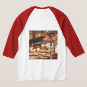 T-shirt Raglan à manches de base 3/4 pour hommes (Couchage Retour)