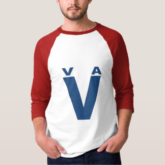 T-shirt raglan blanc rouge VIRGINIA VICTORY