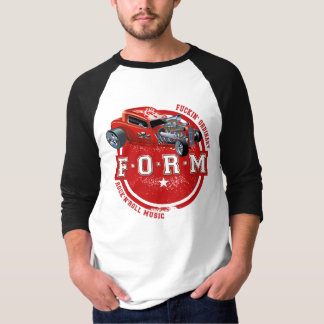 T-shirt Raglan de base de douille de F.O.R.M HotRod 3/4