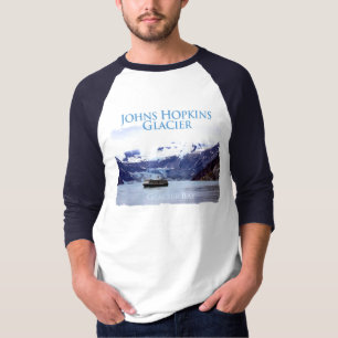 T-shirt Raglan de base de douille de glacier de Johns