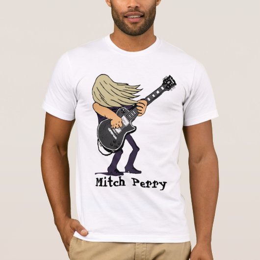 T-shirt Raglan de dames de Mitch Perry - - customisé (Devant)