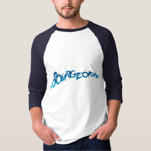 T-shirt Raglan de la douille des hommes de bougeoisie 3/4