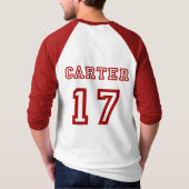 T-shirt Raglan de Thoats Carter d'université de Barsoom (Dos)