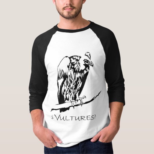 T-shirt raglan de vautour (Devant)