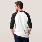 T-shirt Raglan-Douille foncée de cupidon (Dos entier)