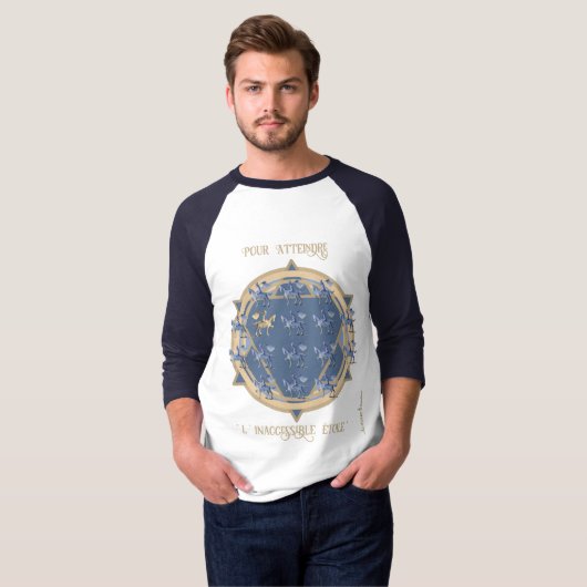 T-shirt raglan ''Ma quête" *Miss PIERRE Créations* (Devant entier)