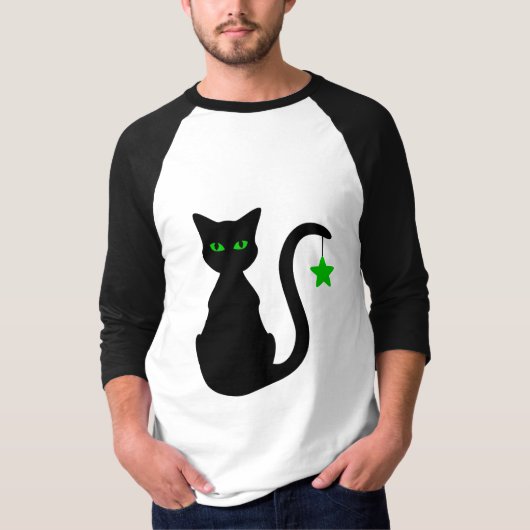 T-shirt Raglan noir (Devant)