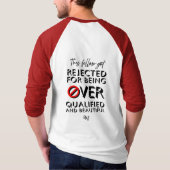 T-shirt Raglan : sur qualifié (rouge) (Dos)