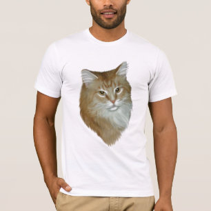 T-shirt Ragondin tigré rouge du Maine