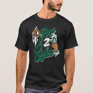 T-shirt Rags 2 Richesses Haute Gorge Vert 1s Correspondant