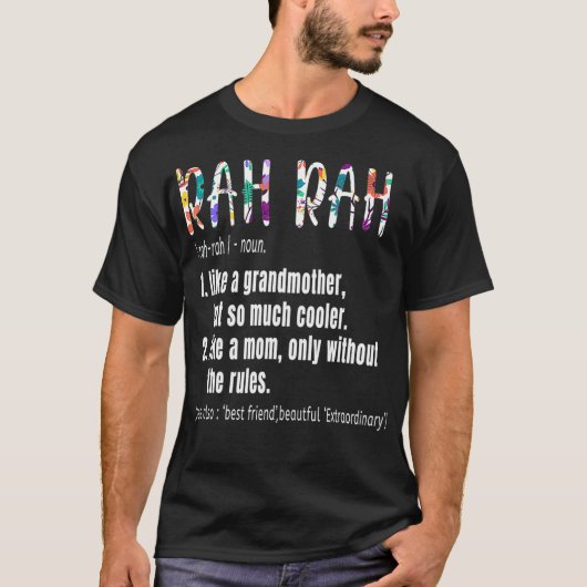 T-shirt RAH RAH Définition Fête des mères Cadeau d'anniver (Devant)