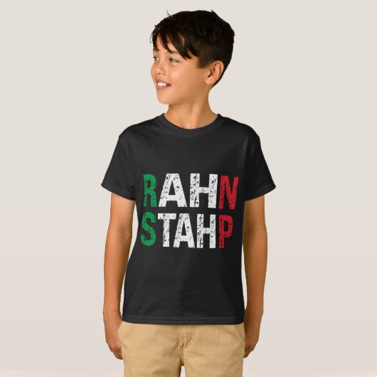 T-shirt Rahn Staph New Jersey Garden Nj Shore Italian Flag (Devant entier)