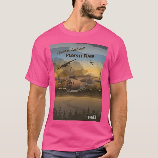 T-shirt Raid Ploesti 1943 - Opération Vague Marée (Devant)