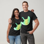 T-shirt Raie mignonne colorée (Unisexe)