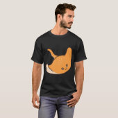 T-shirt Raie mignonne orange (Devant entier)
