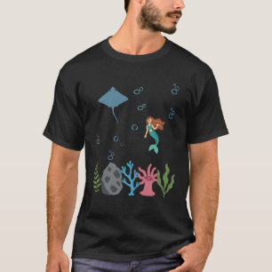 T-shirt Raie sous-marine Enfants Sirène