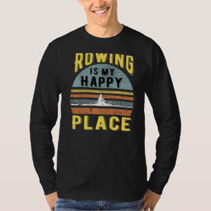 T-shirt Railing Est Mon Heureux Lieu Pontooning Ligne De B