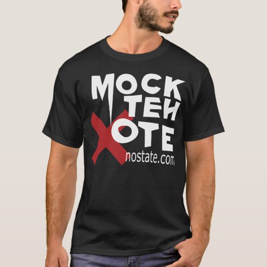 T-shirt Raillez le noir de VoteX (Devant)
