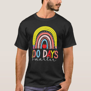 T-shirt Rainbow 100 Jours Smarter Happy 100 Jours D'École