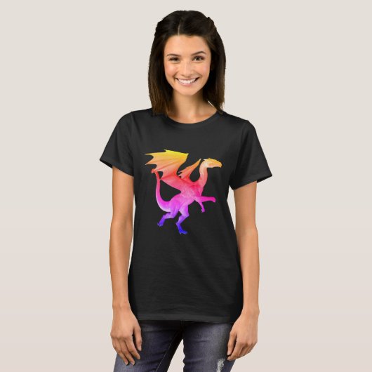 T-shirt Rainbow 3D Dragon (Devant entier)