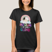 T-shirt Rainbow 3rd Grade No Prob Llama 100th Day of Schoo (Devant)