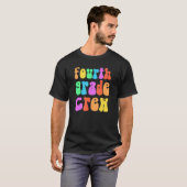 T-shirt Rainbow 4e grade d'équipage Retro 4e génération Li (Devant entier)