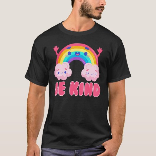T-shirt Rainbow Be Kind Movement Pour Hommes Femmes Enfant (Devant)