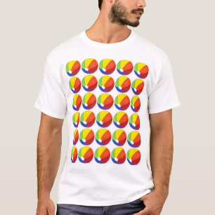 T-shirt Rainbow Beach Ball Balls Beauté Été Amusement