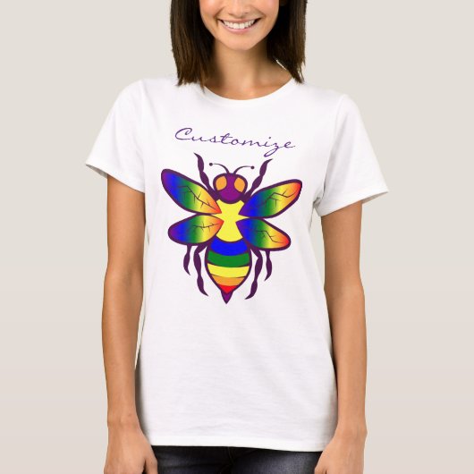 T-shirt Rainbow Bee Thunder_Cove (Devant)