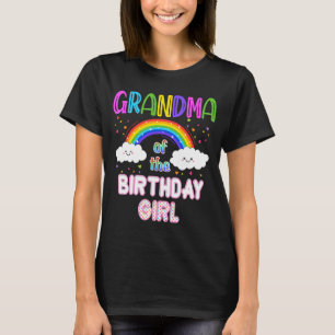 T-shirt Rainbow Birthday Party Thème Unicorn Matching Grou