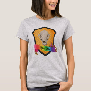 T-shirt Rainbow Bite Me Badger Crâne