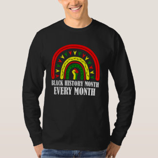T-shirt Rainbow Black History Month est tous les mois Afri