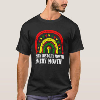 T-shirt Rainbow Black History Month est tous les mois Afri