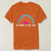 T-shirt Rainbow Bookworm livre Lecteur Lecture (Design devant)