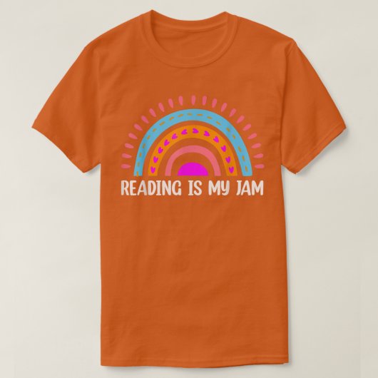 T-shirt Rainbow Bookworm livre Lecteur Lecture (Design devant)