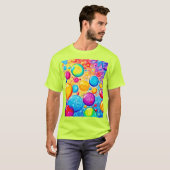 T-shirt Rainbow Buble Pop Art (Devant entier)