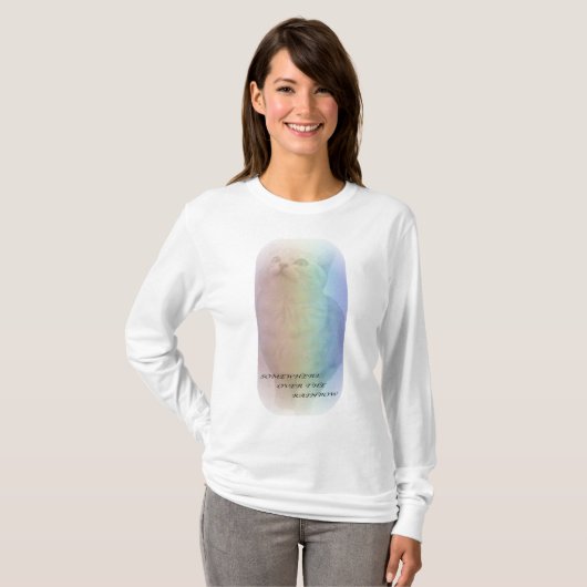 T-shirt rainbow cat (Devant entier)