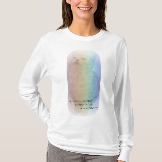 T-shirt rainbow cat (Devant)