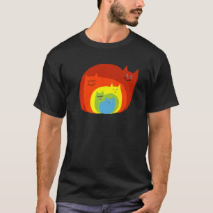 T-shirt Rainbow Cats Rainbow Kittens Cats Lgbt Lgbtq Pride