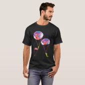 T-shirt Rainbow Color Parachute Skydiver Skydiver (Devant entier)