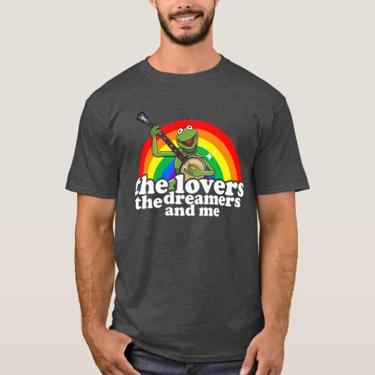T-shirt rainbow connection the lovers the dreamers and me (Devant)