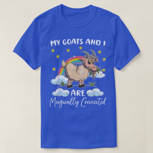 T-shirt Rainbow Cute Goat Lover Fermier Animal Chèvre (Design devant)