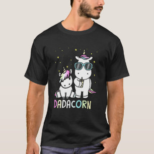 T-shirt Rainbow Dadacorn Daddycorn Unicorne Papa Papa Papa