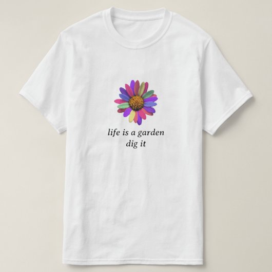 T-shirt Rainbow Daisy (Design devant)